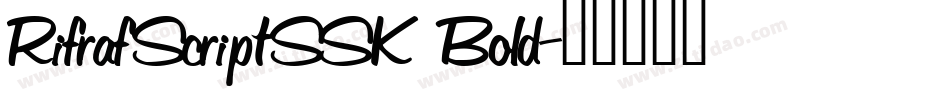 RifrafScriptSSK Bold字体转换